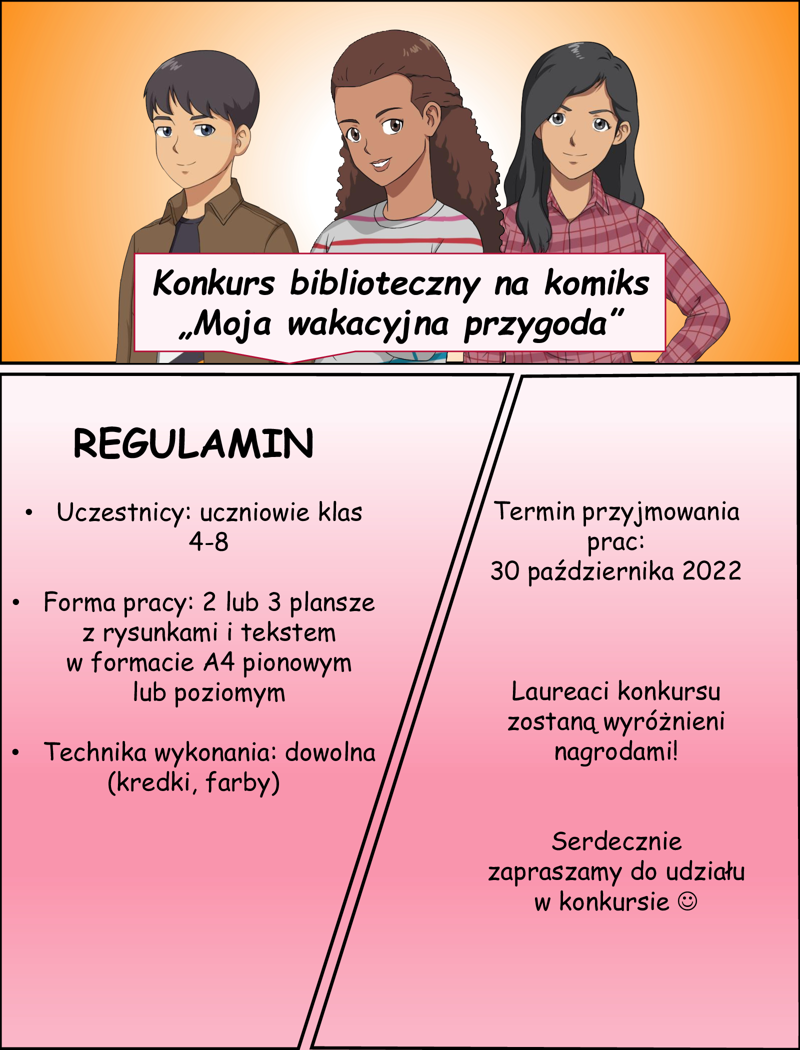 ogłoszenie konkurs komiks 1 